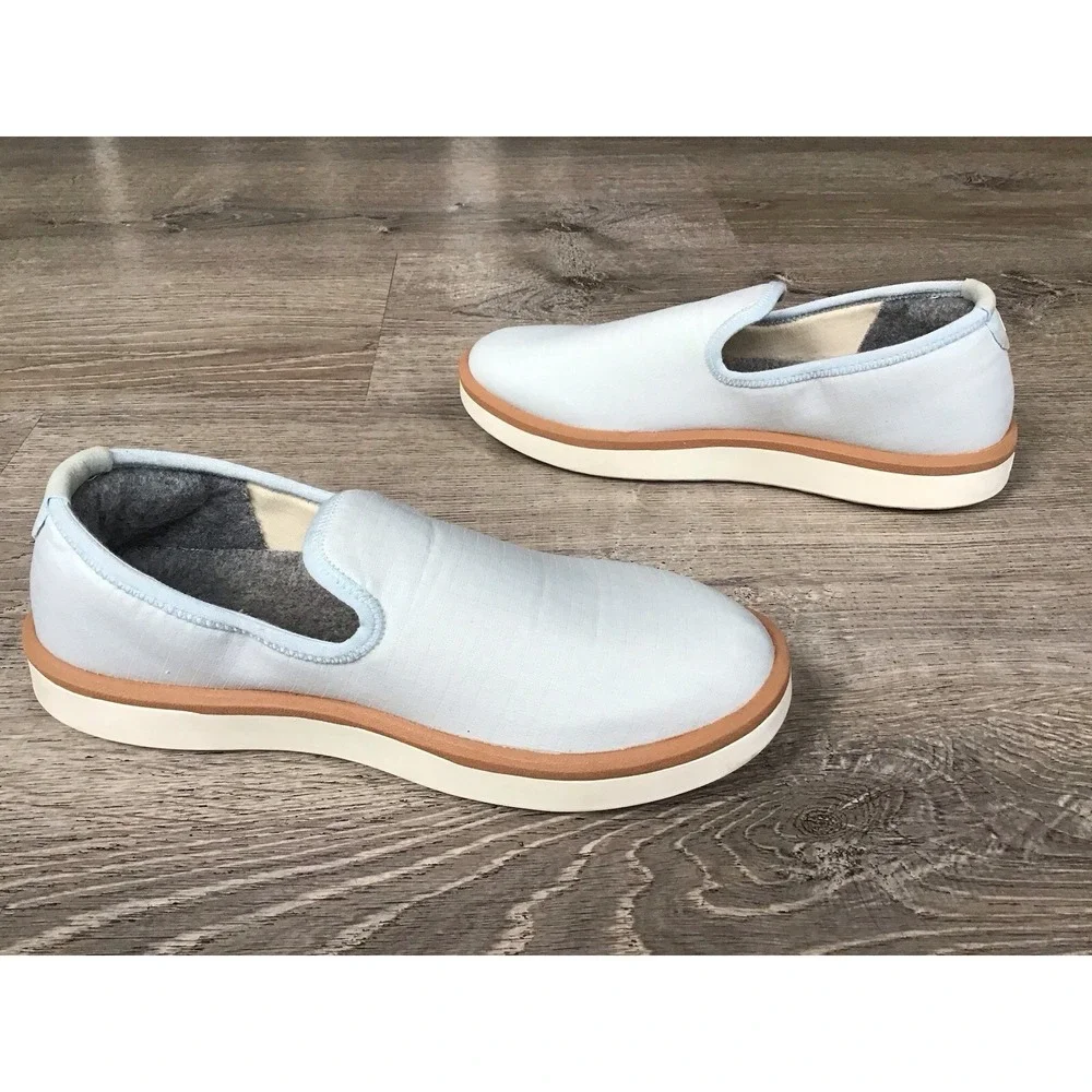 Allbirds Wool Loungers Woven Slip On Shoes Slippers Women's Size 7 Light Blue